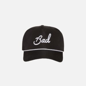 "Bad" Rope Golf Hat - Black-Hat-Bad Birdie