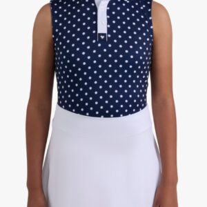 Sleeveless Youth Polo - Dots
