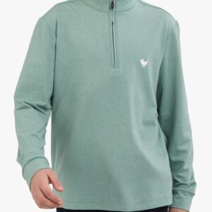Youth Velocity Quarterzip - Washed Sage- - Bad Birdie